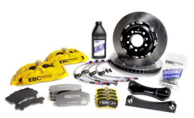 EBC Racing Yellow Apollo-4 Calipers 355mm Rotors Front Big Brake Kit/ 22+ Elantra N