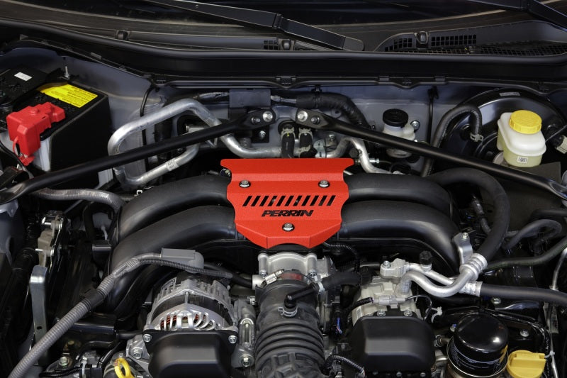 Perrin 22-23 BRZ / GR86 Engine Cover - Red Wrinkle | PSP-ENG-162RD