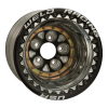 Weld Magnum Pro 16x16 / 5x5.5 / 5 BS / 3.5 HB - Black Center - Polished Shell - Black DBL Wheel