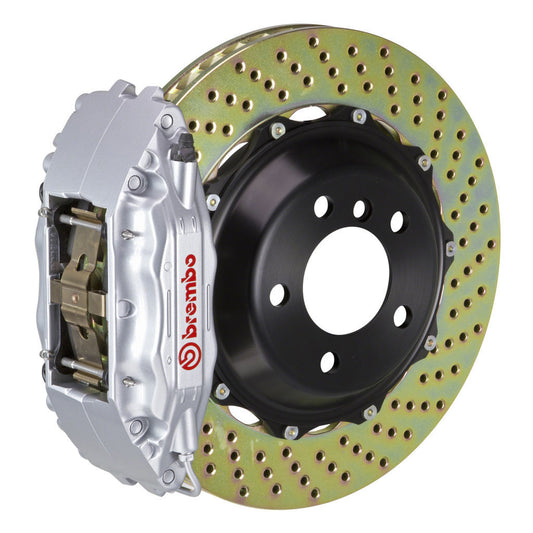 Brembo 12-16 FR-S/12-20 BRZ/22+ GR86 Front GT BBK 4 Piston Cast 2pc 332x32 2pc Rotor Drilled-Silver