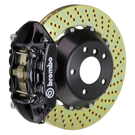 Brembo 12-16 FR-S/12-20 BRZ/17-20 86 Front GT BBK 4 Piston Cast 345x28 2pc Rotor Drilled-Black
