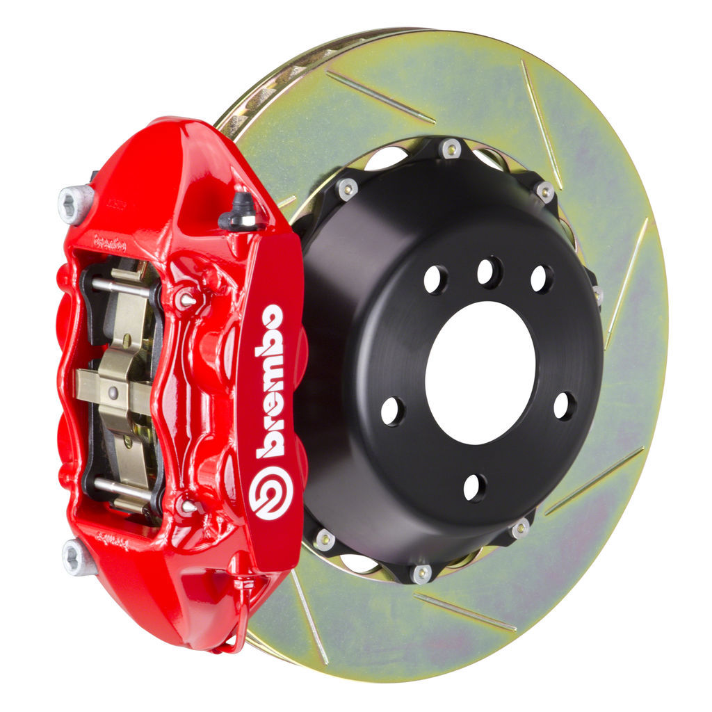 Brembo 12-16 FR-S/12-20 BRZ/17-20 86 Front GT BBK 4 Piston Cast 345x28 2pc Rotor Slotted Type1-Red
