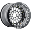 Weld Tuner Import 15x8 / 4x100 / 5 BS / 2.25 HB - Black Center - Polished Shell - Non-BL Wheel