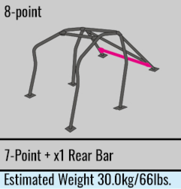 Cusco Steel Roll Cage 8 Point 2 Passenger Escape Dash 2015 Subaru WRX / STI