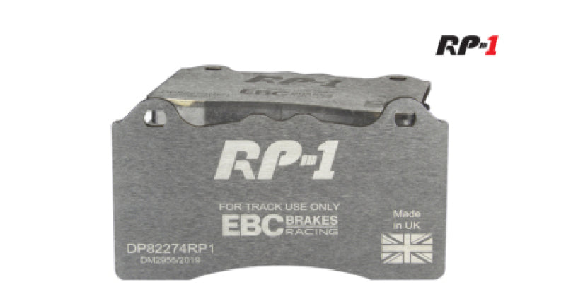 EBC Racing RP-1 Race Front Brake Pads - 22-26 Elantra N 19-21 / Veloster (2nd Gen) 2.0 Turbo N