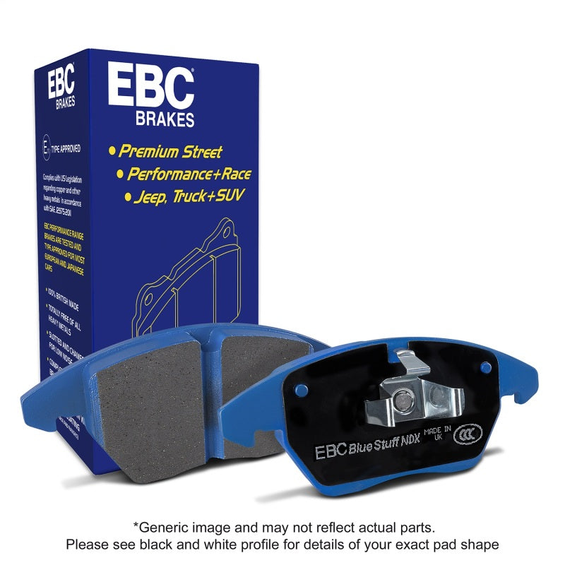 EBC Bluestuff Rear Brake Pads - 2022-2026 Hyundai Elantra N / 2019-2022 Hyundai Veloster N (2nd Gen)