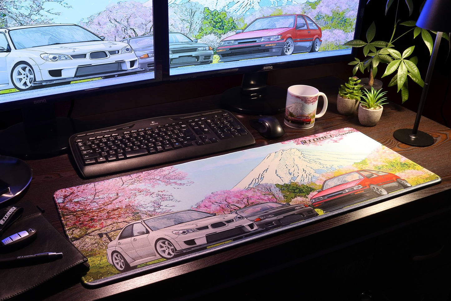 DESK PAD GDB/BNR32/AE86 CHERRY BLOSSOM MT.FUJI