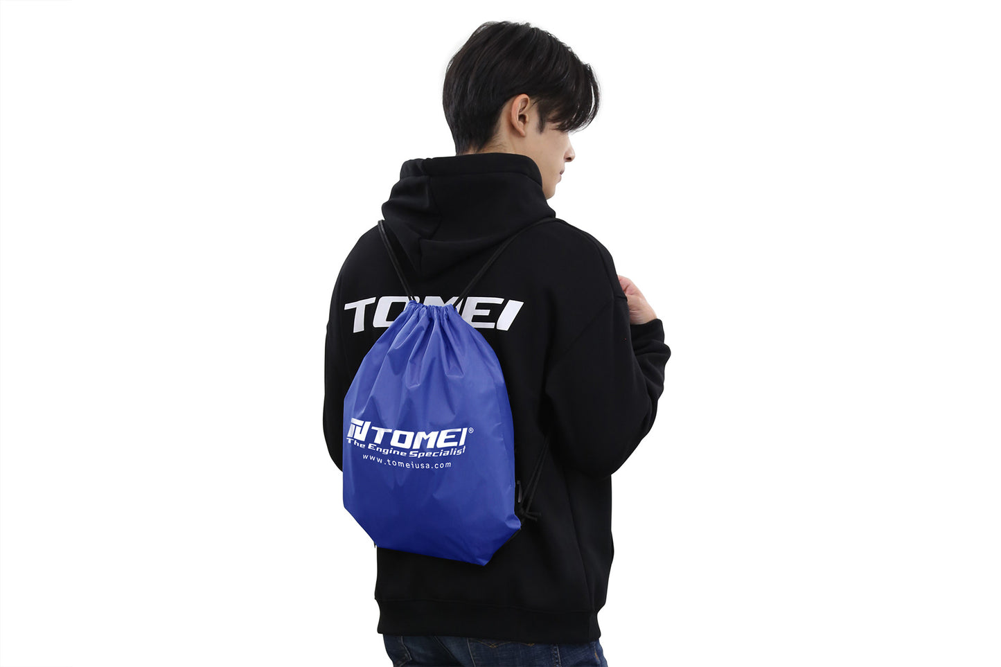 DRAWSTRING BAG BLUE