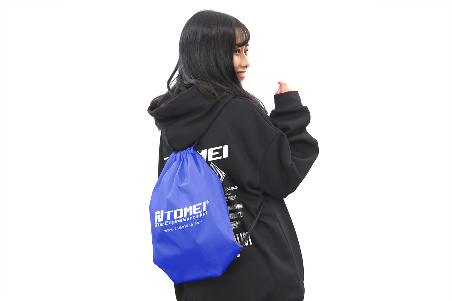 DRAWSTRING BAG BLUE