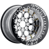 Weld Magnum Import 15x9 / 4x100 / 6 BS / 2.25 HB - Black Center - Polished Shell - Non-BL Wheel