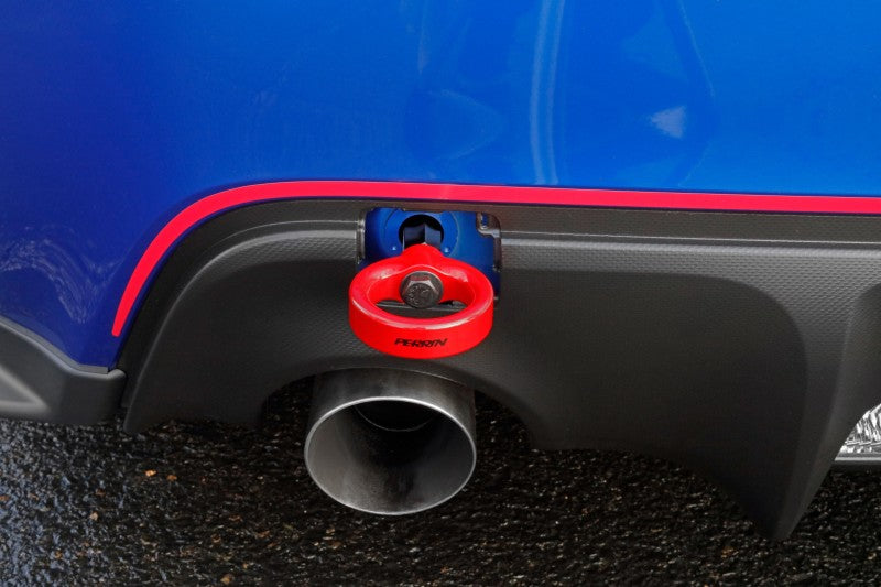 Perrin 13-22 BRZ / 13-16 FRS / 17-21 GT86 / 2022 GR86 Rear Tow Hook Red | PSP-BDY-255RD