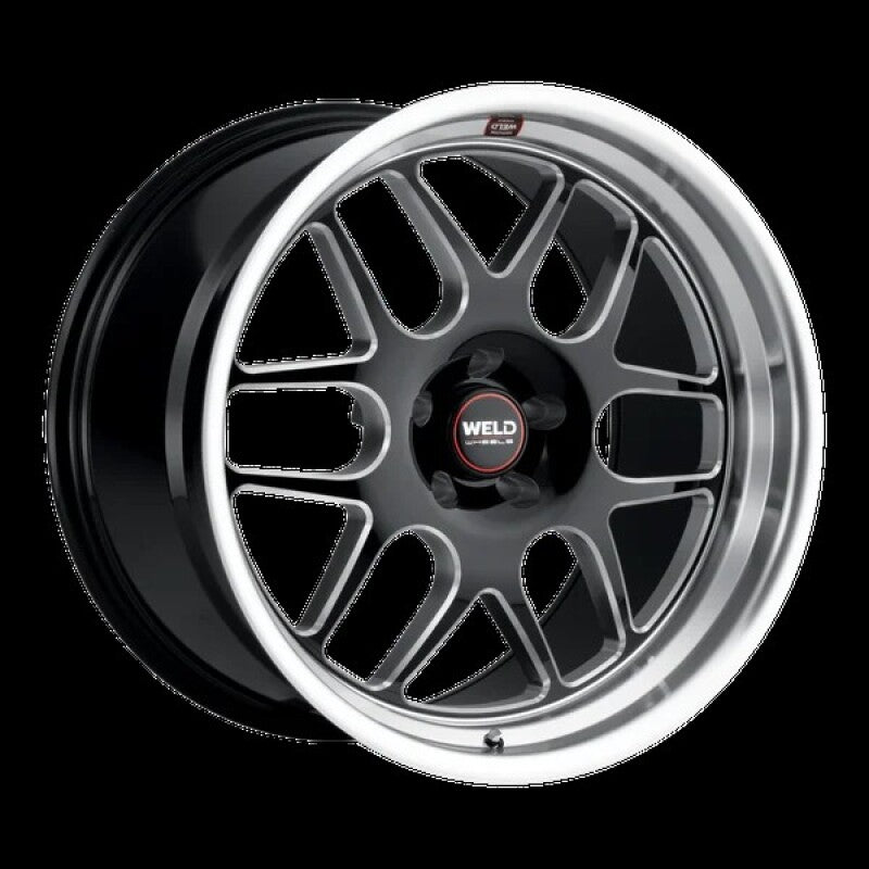 Weld S110 Solana 22x9.5 / 6x135 BP / ET25 / 6.23in BS / 87.1 Dia - Gloss Black Milled Wheel