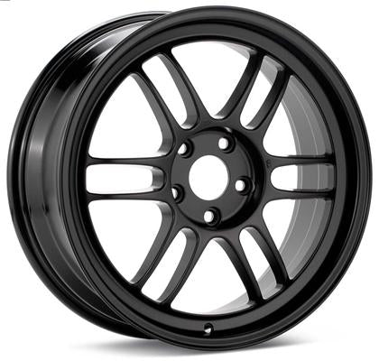 Enkei RPF1 Matte Black 17x8 5x100 45mm Offset - 379-780-8045BK - Subimods.com