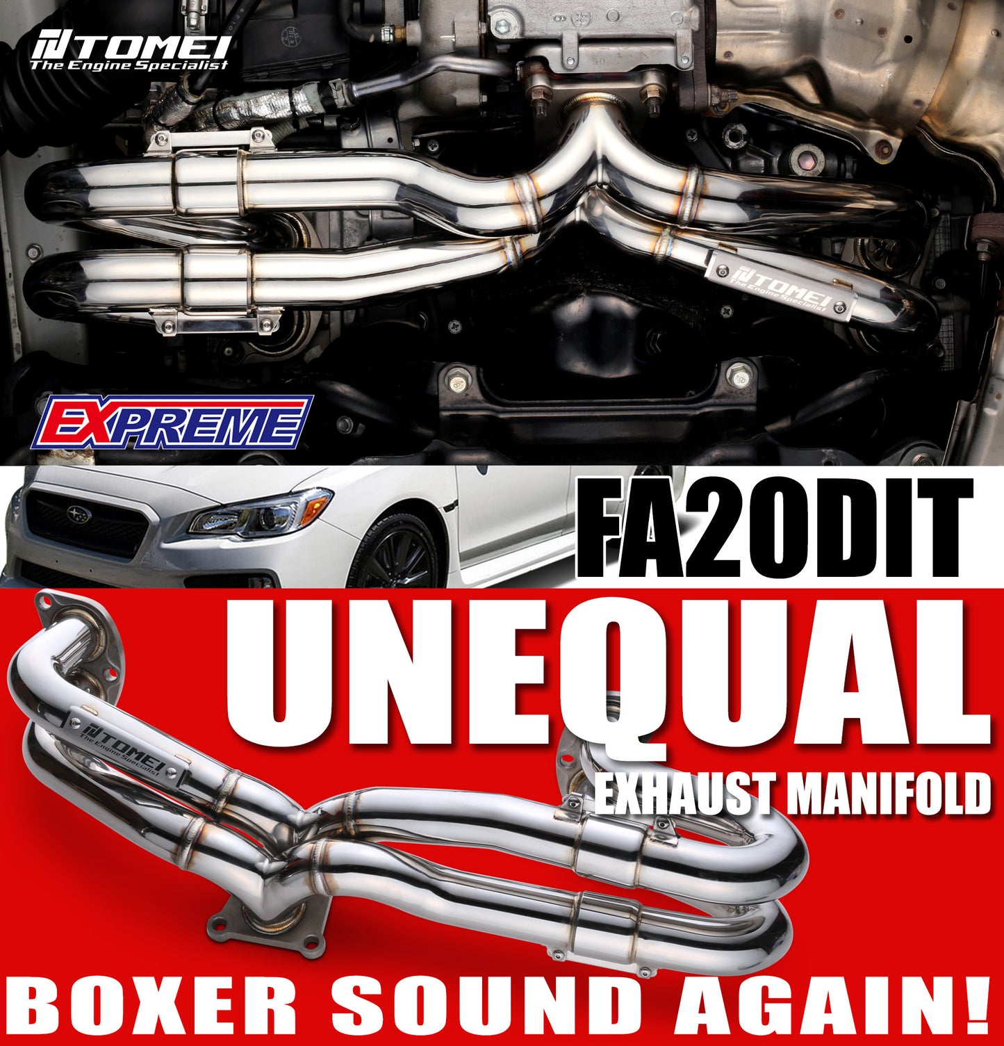 EXHAUST MANIFOLD EXPREME WRX FA20DIT EQUAL LENGTH