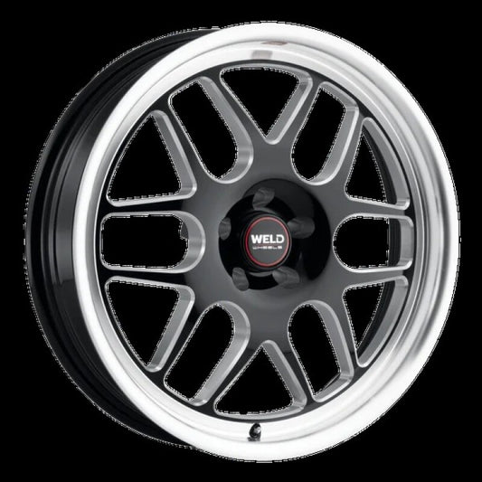 Weld Solana Drag 15x10 / 6x139.7 BP / ET38 / 6.99in BS / 106.1 Dia - Gloss Black Milled Wheel