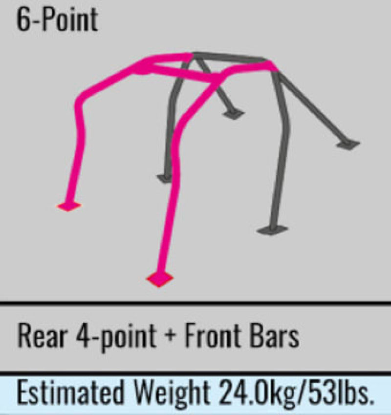 Cusco Roll Cage Safety21 6pt 2 & 4 Passenger Steel Mazda RX7 FD3S (S/O / No Cancel)