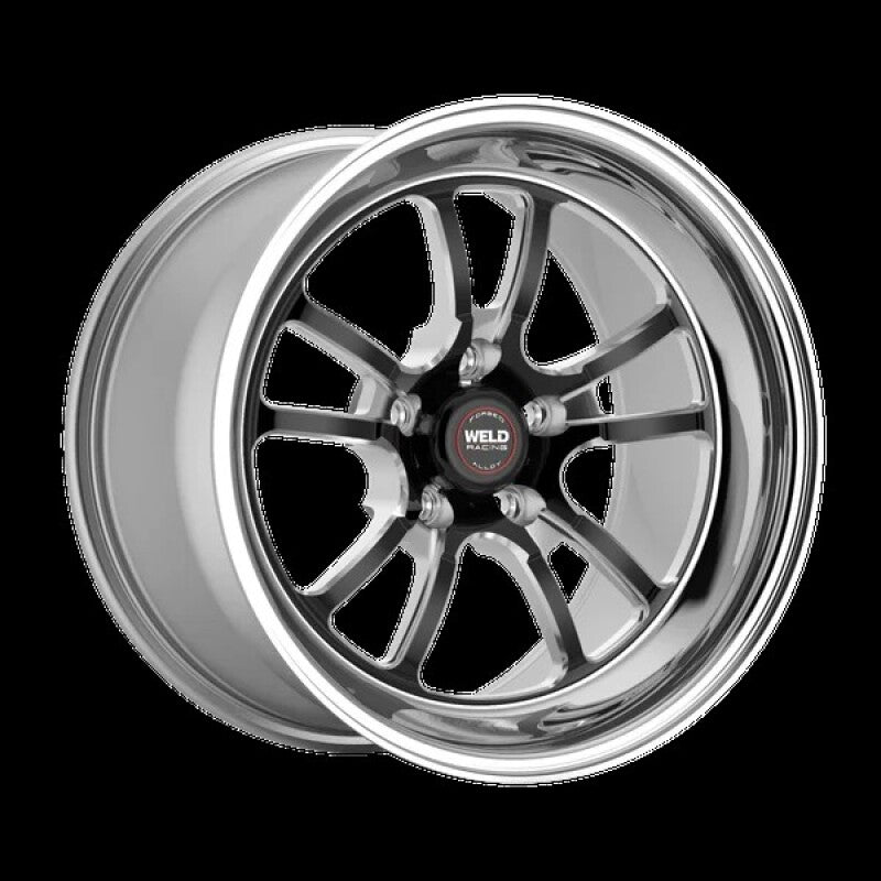 Weld S70 RT-S 20x8in / 5x115 BP / 3.3in. BS - Black Center - Polished Shell Wheel
