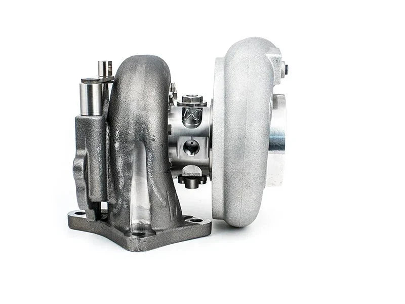 Forced Performance Black XR 82HTZ Ball Bearing Turbo 84mm Cover w/ 10cm Hot Side and Tial 18psi Upgraded Wastegate 2002 - 2007 WRX / 2004 - 2021 STI - 2027061 - Subimods.com