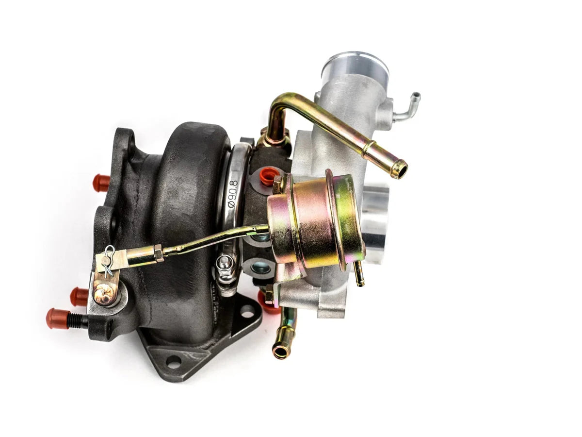 Forced Performance Blue L.O.P.E. Ball Bearing Turbo 58mm Cover w/ 8cm Hotside and Internal Wastegate 2002 - 2007 WRX / 2004 - 2021 STI - 2024000 - Subimods.com