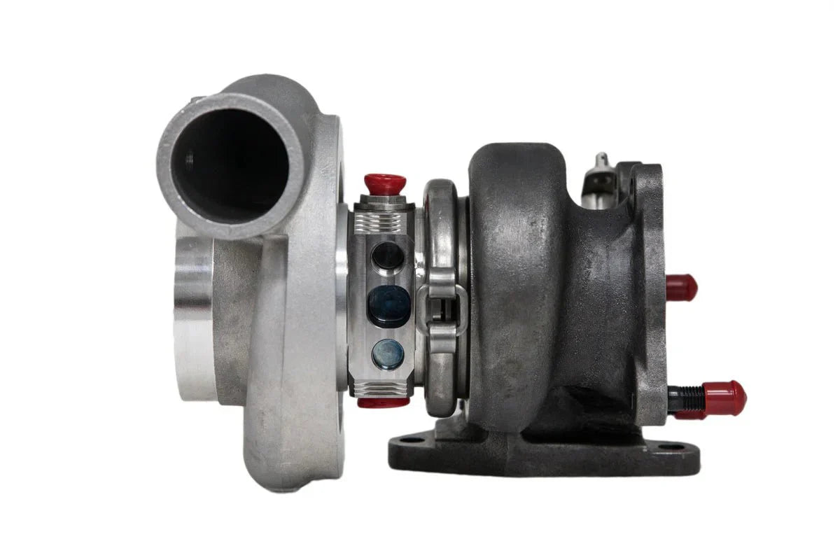 Forced Performance Blue XR 73HTZ Ball Bearing Turbo 58mm Cover w/ 8cm Hot Side and Internal Wastegate 2002 - 2007 WRX / 2004 - 2021 STI - 2027000 - Subimods.com