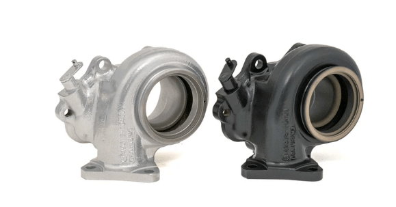 Forced Performance Red HTZ Turbo 84mm Cover w/ 10cm Hot Side and Internal Wastegate and Coating 2002 - 2007 WRX / 2004 - 2021 STI - 2025140 - 0502010 - Subimods.com