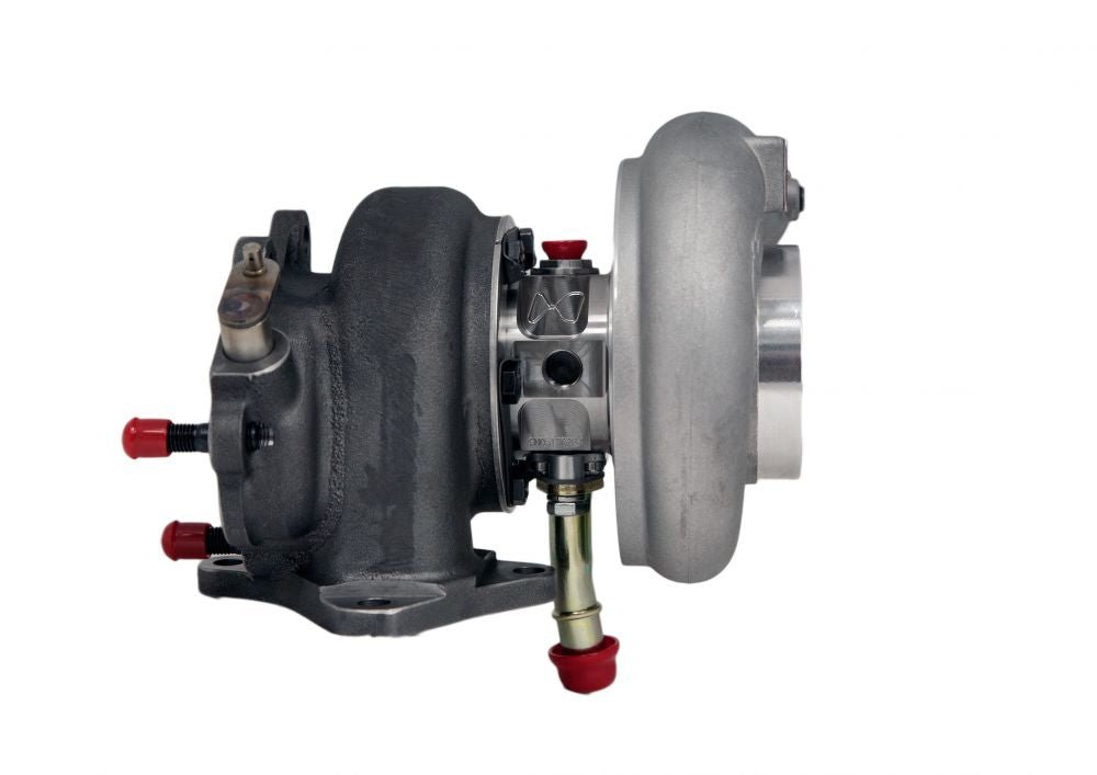 Forced Performance Red XR 79HTZ Ball Bearing Turbo 84mm Cover w/ 10cm Hot Side and Tial 18psi Upgraded Wastegate 2002-2007 WRX / 2004-2021 STI - 2027041 - Subimods.com