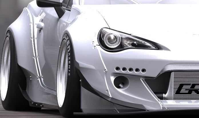 GReddy X Rocket Bunny DAI Exclusive Canard | 6 Pieces for Rocket Bunny Ver. 2 Kit for FRS-/BRZ | DYCANARD