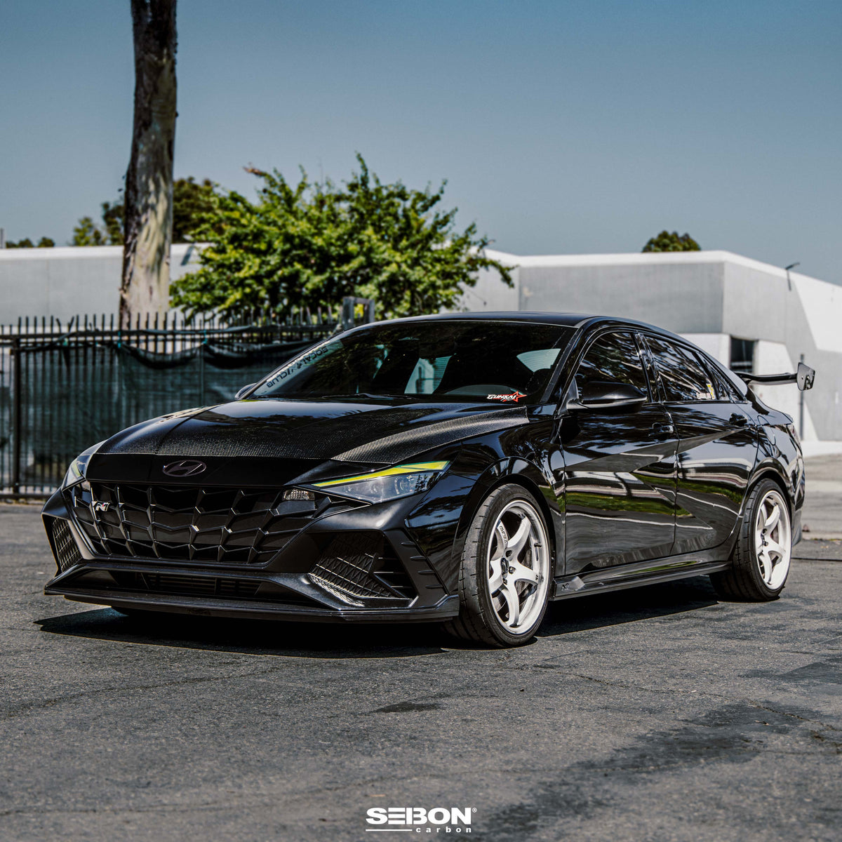 Seibon 21-24 Hyundai Elantra/Elantra N OE-Style Carbon Fiber Hood
