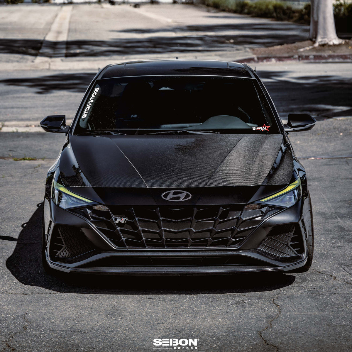 Seibon 21-24 Hyundai Elantra/Elantra N OE-Style Carbon Fiber Hood