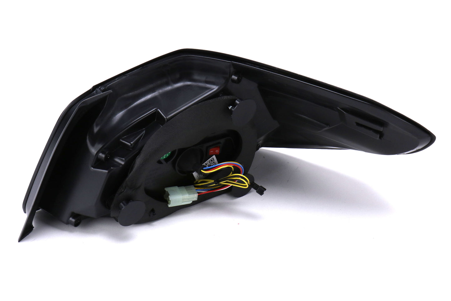 OLM Evolution Tail Lights (Smoked Lens, Black Base, Red Bar) - 15+ WRX / STI