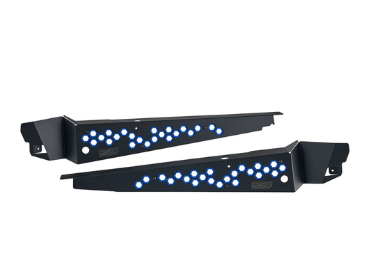 IAG Performance Fender Shroud Black w/ Blue Hexagon 2015 - 2021 WRX / 2015 - 2021 STI - IAG - ACC - 2601BL - Subimods.com