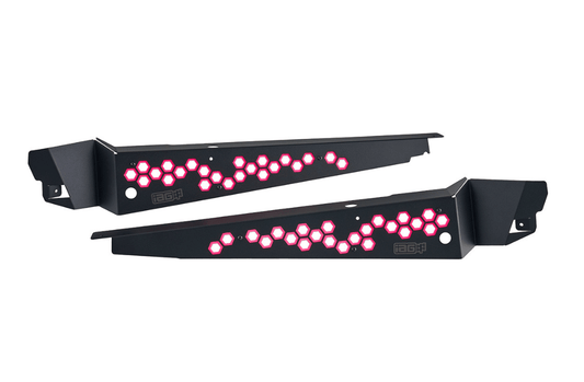 IAG Performance Fender Shroud Black w/ Pink Hexagon 2015 - 2021 WRX / 2015 - 2021 STI - IAG - ACC - 2601PK - Subimods.com