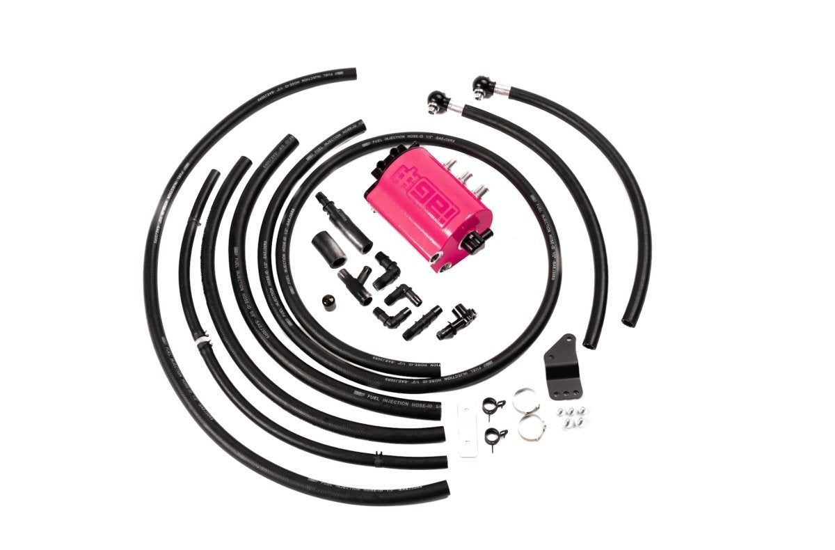 IAG Performance Limited Edition V3 Street Series Air / Oil Separator (AOS) Hyper Pink 2008-2014 WRX / 2008-2021 STI - IAG-ENG-7181HP - Subimods.com