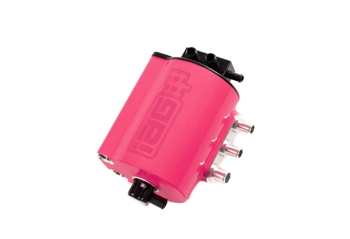 IAG Performance Limited Edition V3 Street Series Air / Oil Separator (AOS) Hyper Pink 2015-2021 WRX - IAG-ENG-7182HP - Subimods.com