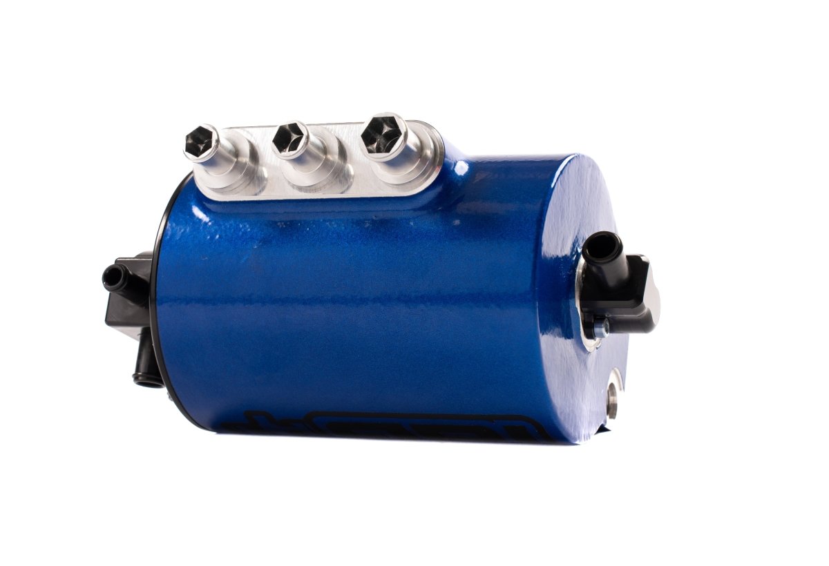 IAG Performance Limited Edition V3 Street Series Air / Oil Separator (AOS) World Rally Blue 2008-2014 WRX / 2008-2021 STI - IAG-ENG-7181WRB - Subimods.com
