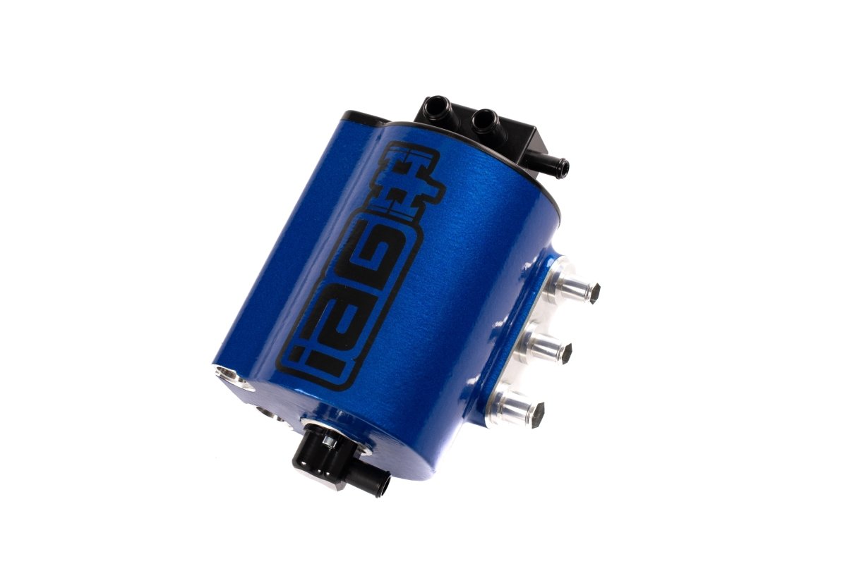 IAG Performance Limited Edition V3 Street Series Air / Oil Separator (AOS) World Rally Blue 2015-2021 WRX - IAG-ENG-7182WRB - Subimods.com