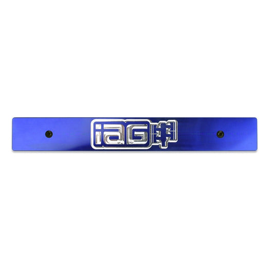 IAG Performance Stealth License Plate Delete Blue 2015-2020 WRX / 2015-2020 STI - IAG-BDY-3310BL - Subimods.com