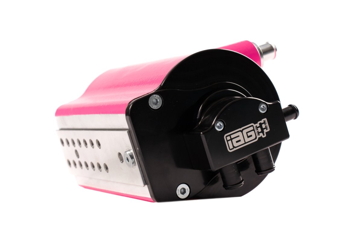 IAG Performance V3 Street Series Air / Oil Separator (AOS) Hyper Pink 2006-2007 WRX / 2004-2007 STI - IAG-ENG-7180HP - Subimods.com