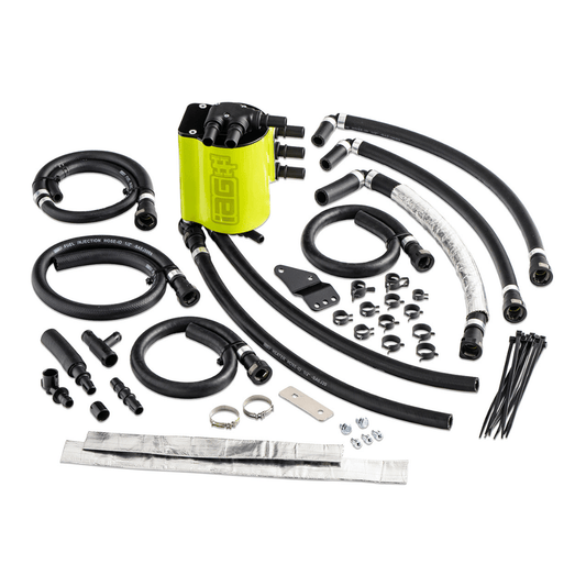IAG Performance V3 Street Series Air / Oil Separator (AOS) Neon Yellow 2008 - 2014 WRX / 2008 - 2021 STI / 2009 - 2013 Forester XT / 2005 - 2009 Legacy GT / 2005 - 2009 Outback XT - IAG - ENG - 7186NY - Subimods.com