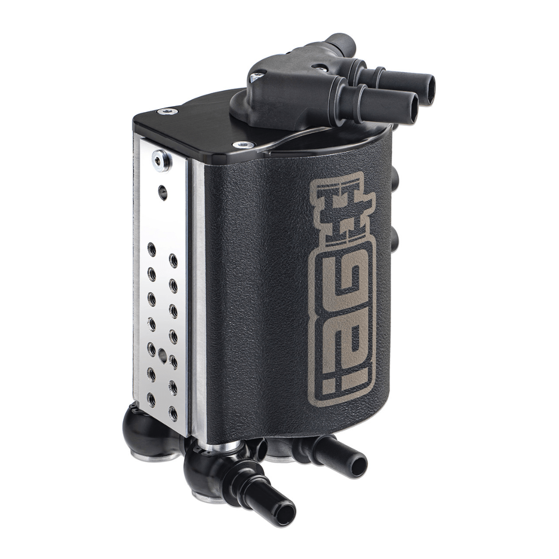 IAG Performance V3 Street Series Air / Oil Separator (AOS) Wrinkle Black 2002 - 2007 WRX / 2004 - 2007 STI / 2004 - 2008 Forester XT - IAG - ENG - 7185BK - Subimods.com