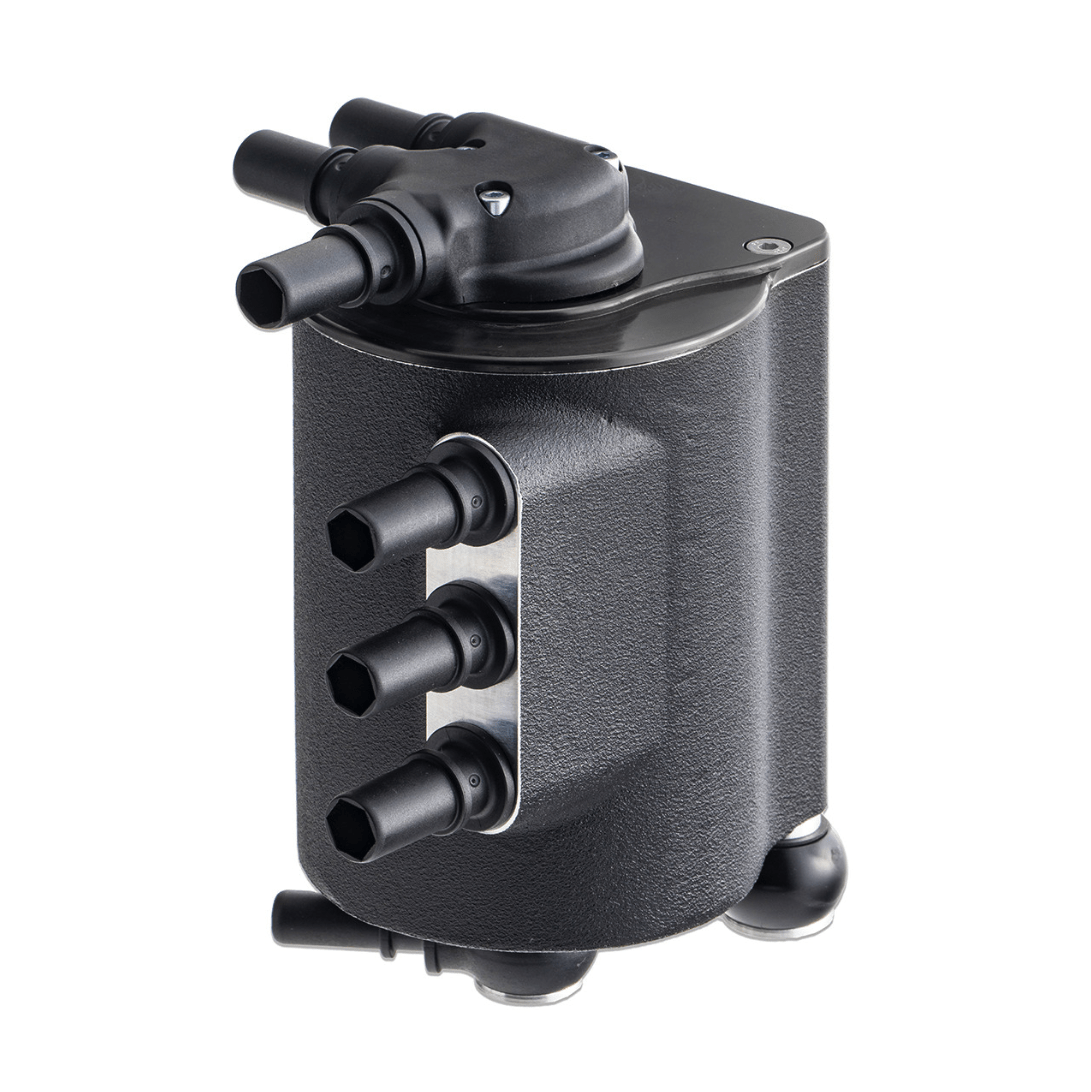IAG Performance V3 Street Series Air / Oil Separator (AOS) Wrinkle Black 2008 - 2014 WRX / 2008 - 2021 STI / 2009 - 2013 Forester XT / 2005 - 2009 Legacy GT / 2005 - 2009 Outback XT - IAG - ENG - 7186BK - Subimods.com