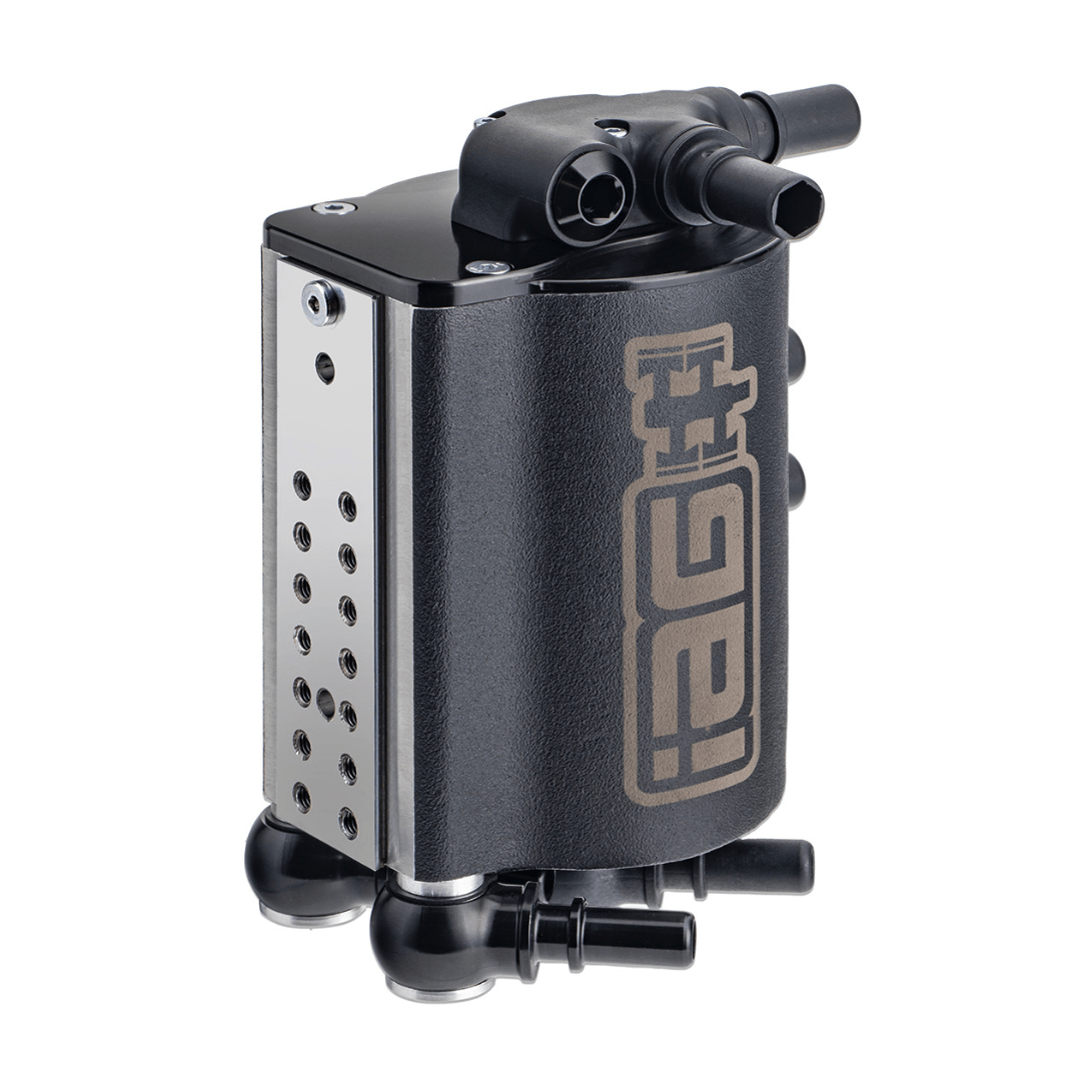 IAG Performance V3 Street Series Air / Oil Separator (AOS) Wrinkle Black 2015 - 2021 WRX / 2014 - 2018 Forester XT - IAG - ENG - 7187BK - Subimods.com