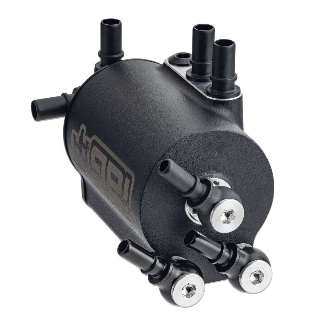IAG Performance V3 Street Series Air / Oil Separator (AOS) Wrinkle Black 2015 - 2021 WRX / 2014 - 2018 Forester XT - IAG - ENG - 7187BK - Subimods.com