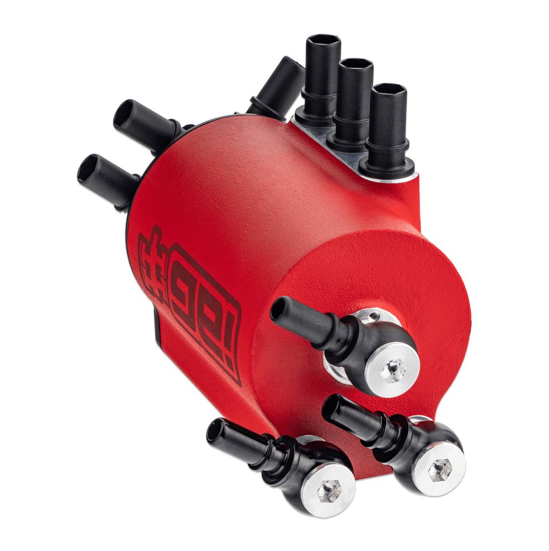 IAG Performance V3 Street Series Air / Oil Separator (AOS) Wrinkle Red 2002 - 2007 WRX / 2004 - 2007 STI / 2004 - 2008 Forester XT - IAG - ENG - 7185RD - Subimods.com