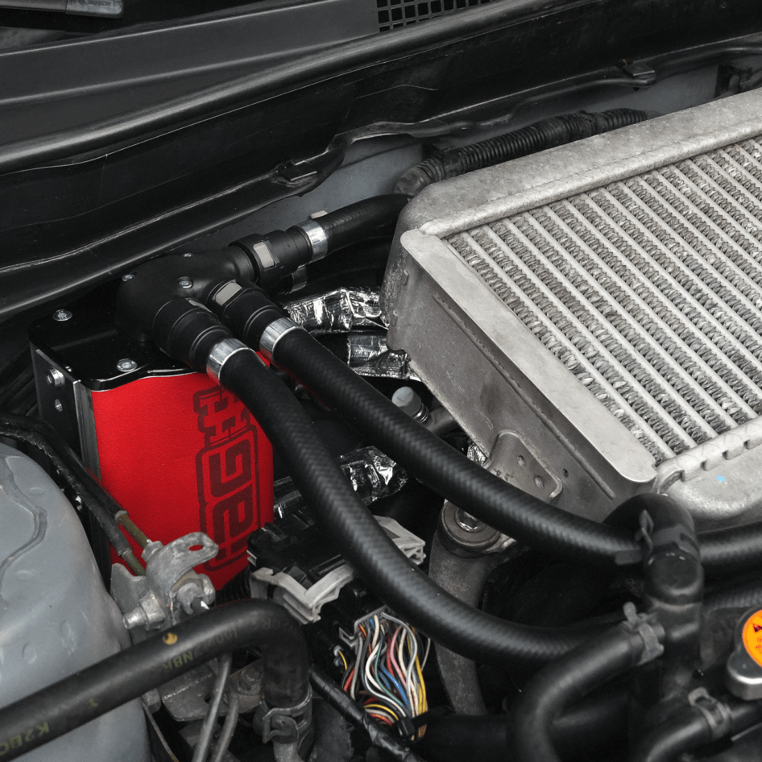 IAG Performance V3 Street Series Air / Oil Separator (AOS) Wrinkle Red 2008 - 2014 WRX / 2008 - 2021 STI / 2009 - 2013 Forester XT / 2005 - 2009 Legacy GT / 2005 - 2009 Outback XT - IAG - ENG - 7186RD - Subimods.com