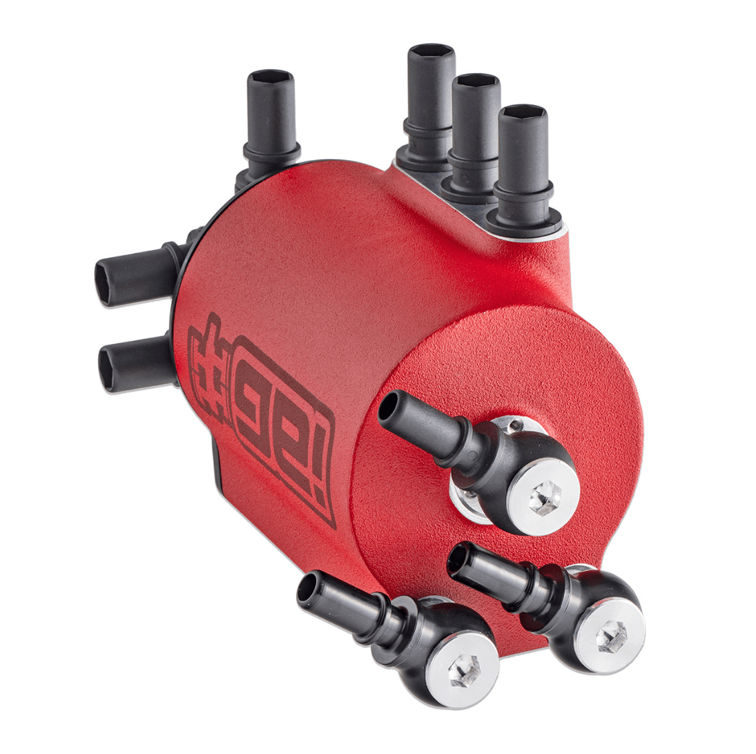 IAG Performance V3 Street Series Air / Oil Separator (AOS) Wrinkle Red 2008 - 2014 WRX / 2008 - 2021 STI / 2009 - 2013 Forester XT / 2005 - 2009 Legacy GT / 2005 - 2009 Outback XT - IAG - ENG - 7186RD - Subimods.com