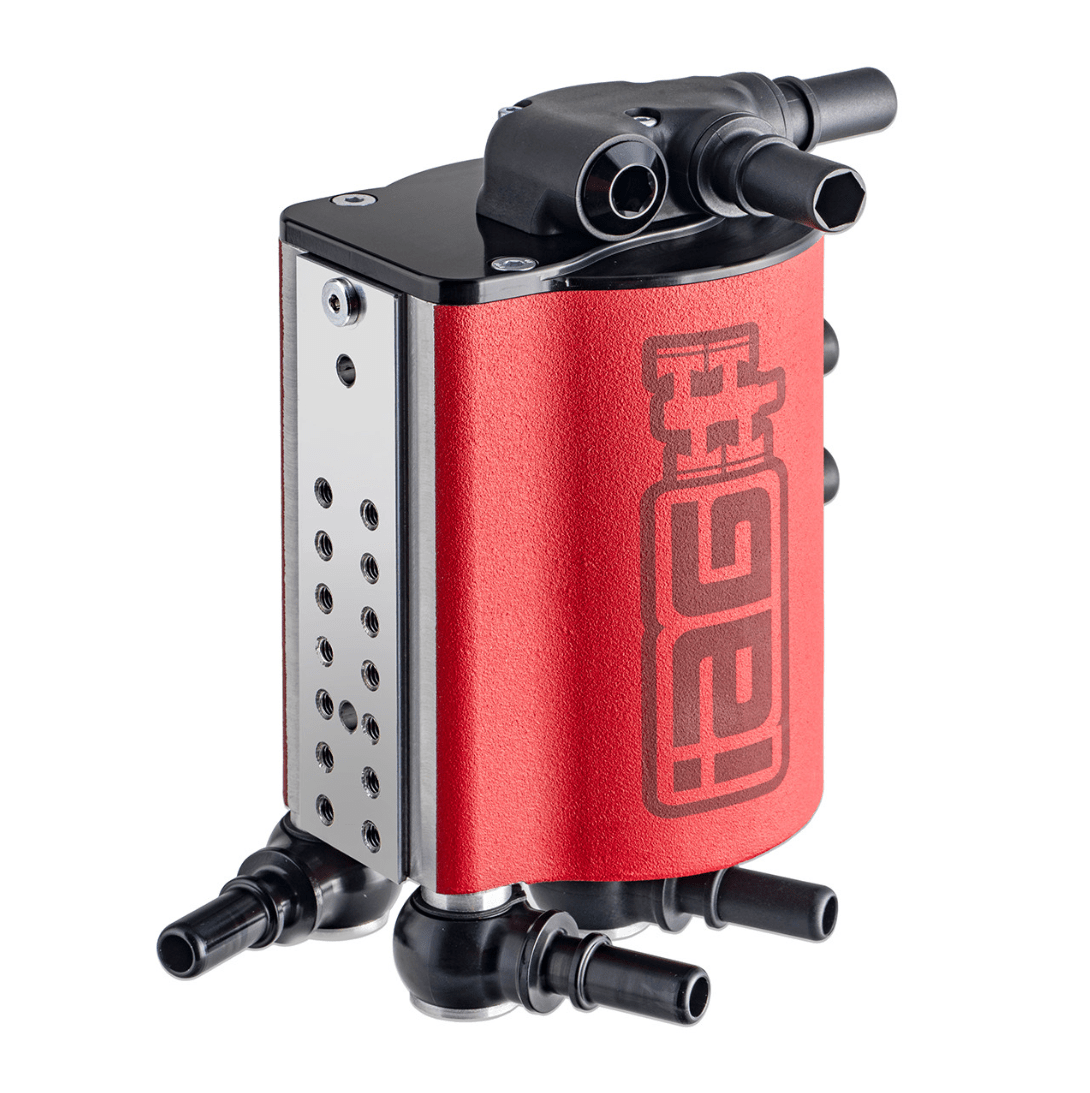 IAG Performance V3 Street Series Air / Oil Separator (AOS) Wrinkle Red 2015 - 2021 WRX / 2014 - 2018 Forester XT - IAG - ENG - 7187RD - Subimods.com