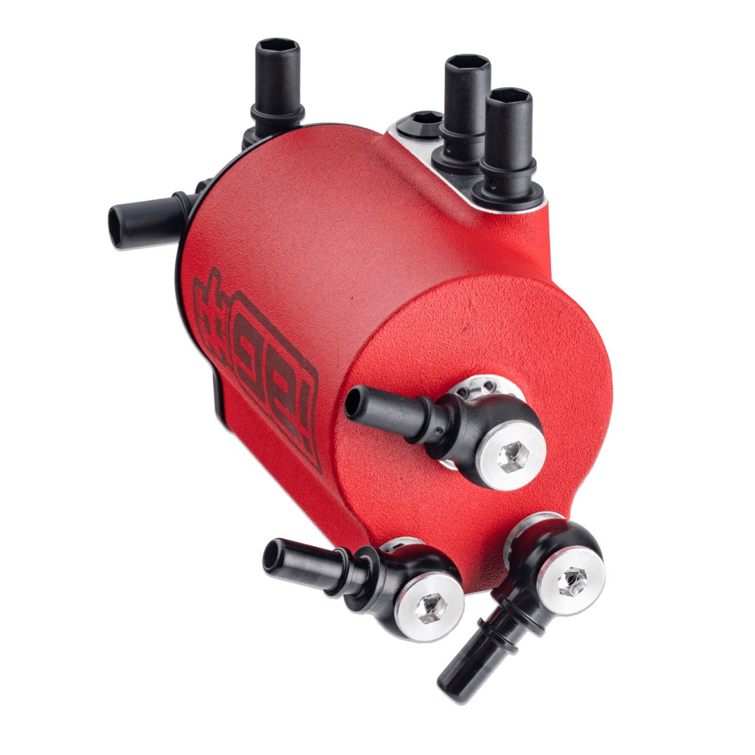 IAG Performance V3 Street Series Air / Oil Separator (AOS) Wrinkle Red 2015 - 2021 WRX / 2014 - 2018 Forester XT - IAG - ENG - 7187RD - Subimods.com
