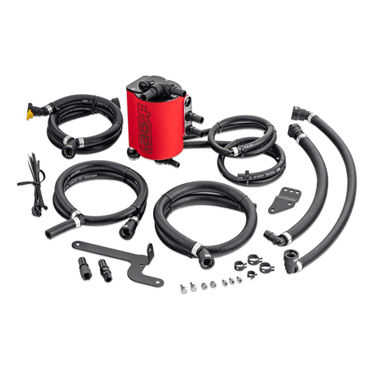 IAG Performance V3 Street Series Air / Oil Separator (AOS) Wrinkle Red 2015 - 2021 WRX / 2014 - 2018 Forester XT - IAG - ENG - 7187RD - Subimods.com