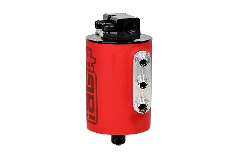 IAG Performance V3 Street Series Air / Oil Separator (AOS) Wrinkle Red 2022-2024 WRX - IAG-ENG-7183RD - Subimods.com